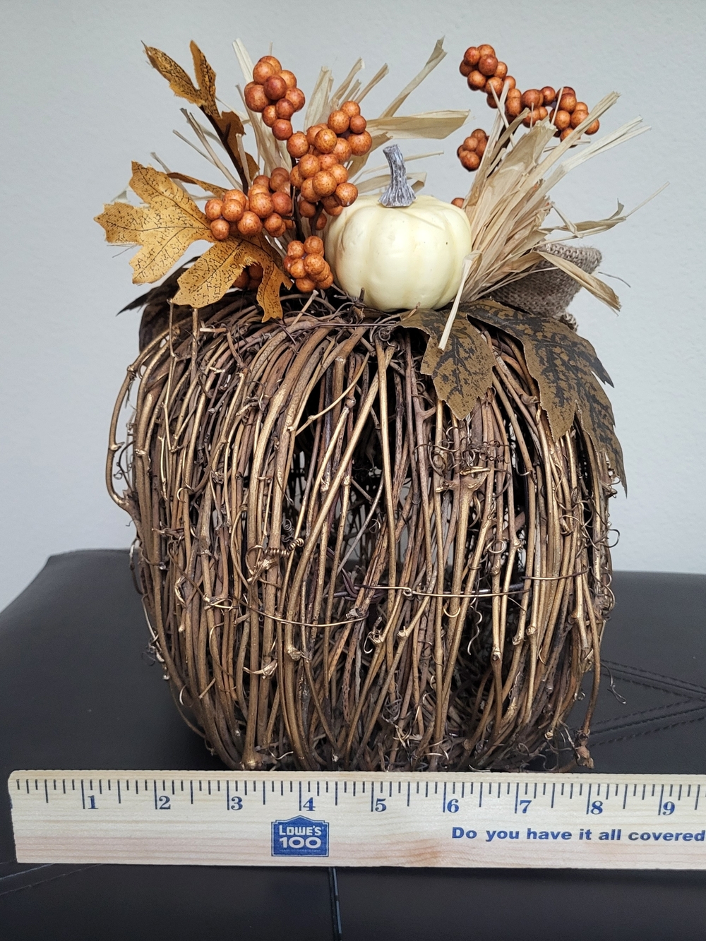 Light-up Rattan Pumpkin Decor - Picture 7 of 8